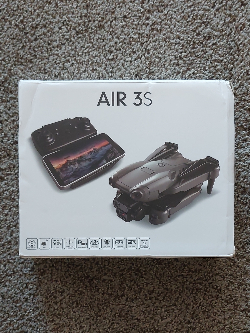 AIR 3S Foldable Drone with Controller - Gray